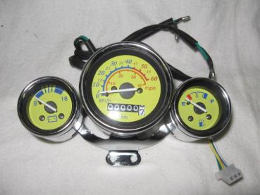 Tachoeinheit mit Voltmeter (Gelb)